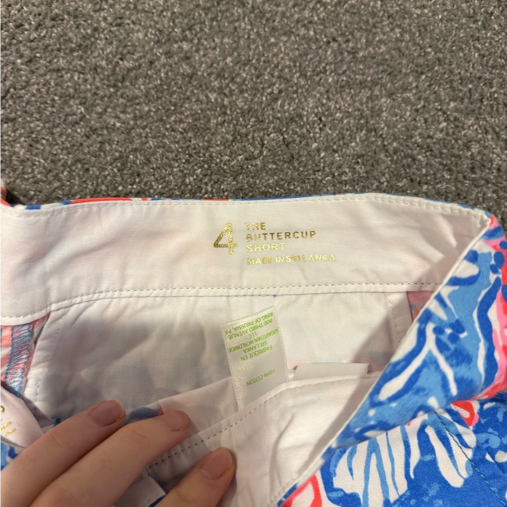 Lilly Pulitzer Blue and Pink Shorts - Picture 3 of 3
